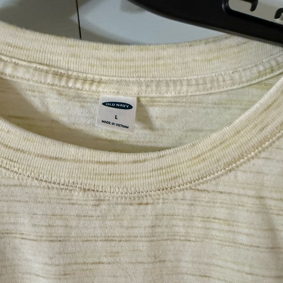 Old Navy Light Yellow striped Tee - Picture 2 of 3